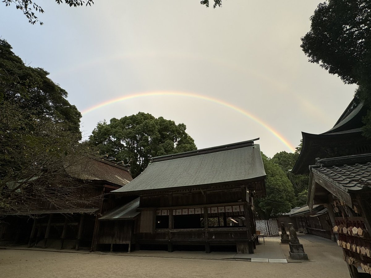 皆さんに良い事がありますように🌈
#ダブルレンボー
#櫻井神社