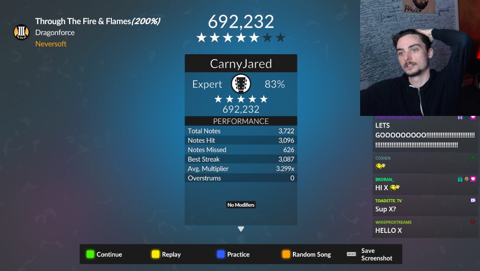 THROUGH THE FIRE FLAMES 200% SPEED ~ FC TO TWIN SOLO🤯 3,087 NOTE STREAK HOLY SHIT