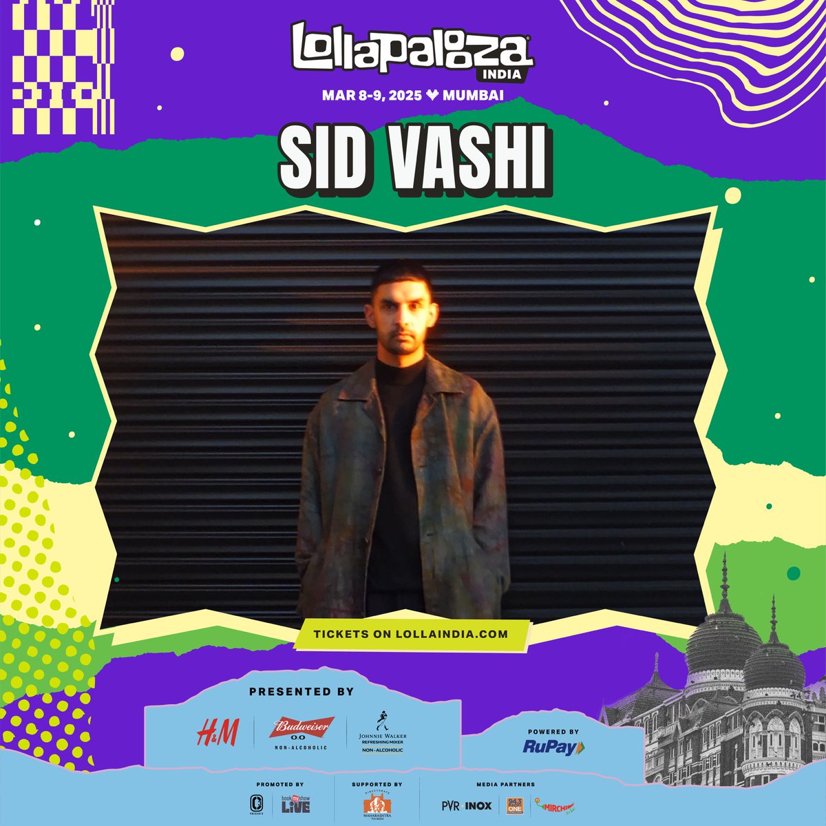 A musical maverick, Sid Vashi fuses elements of electronica, jazz, and Indian folk to render an unparalleled experience - one that we're super excited to see live on the Lolla India stage! 

Get your tickets now on lollaindia.com