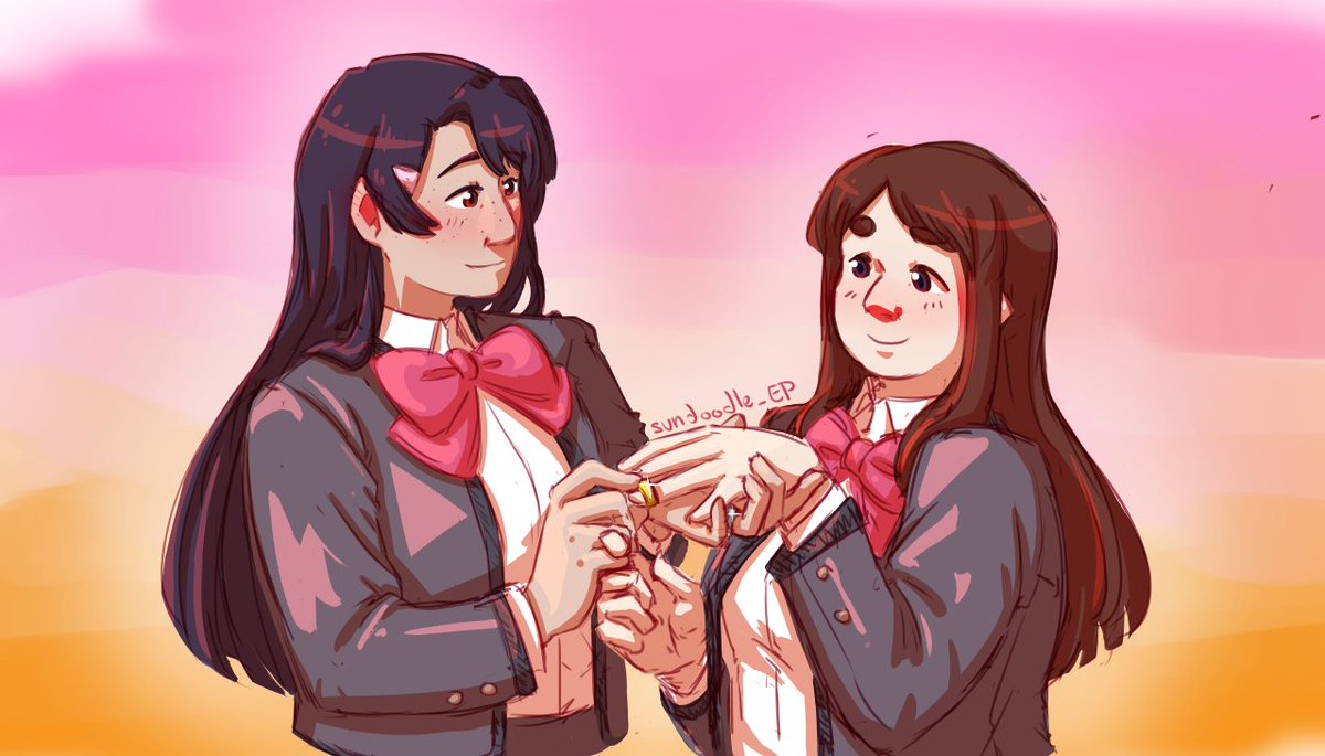 Sundoodle_EP's tweet photo. #RevueStarlight 
#RevueStarlightElDorado
#Spoilers 

i cannot believe that el dorado just legit has class-A marry masai and amemiya after the play. like. literally. rings and all https://t.co/0a6iUaqWjp