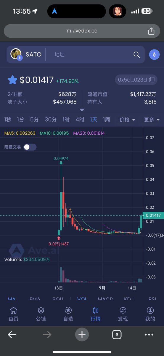ki_smoon12's tweet photo. $Sato 不错的泵，项目方回归，阴谋集团背后推动

在TG 带队 撸了一发 不错的收益 高确 翻倍机会

等一波发酵  

Ca：

0x5de758bba013e58dae2693aea3f0b12b31a3023d

$Neiro 周边ip ，池子 市值 赔率还不错

Kclub TG ：https://t.co/Maqb4NJM4T https://t.co/84YdQWhOBI