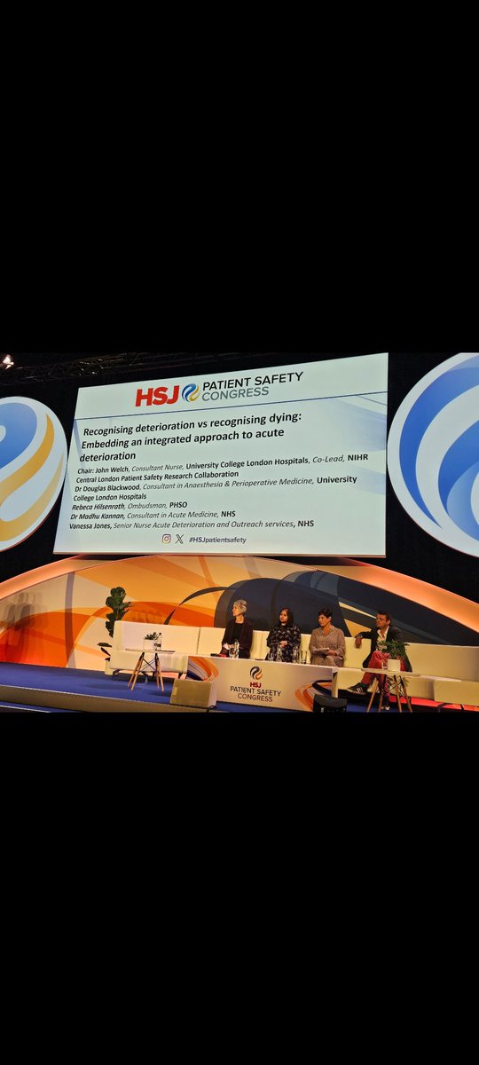 Our very own <a href="/GervanJones/">vanessa jones</a> <a href="/Madge4554/">Madhu</a> talking things Acute deterioration at the <a href="/HSJptsafety/">Patient Safety Congress & Awards</a> Congress
<a href="/CwmTafMorgannwg/">Cwm Taf Morgannwg University Health Board</a> <a href="/NurseGregDix/">Gregory Padmore-Dix</a> <a href="/dom_hurford/">dom.hurford</a> 
#acutedeterioration #PatientSafety
