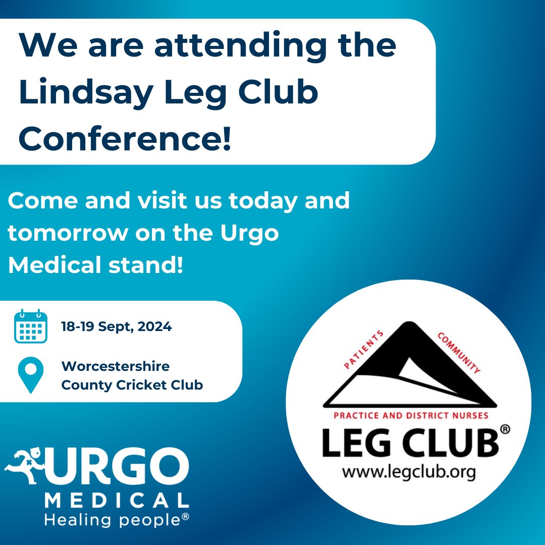 UrgoMedicalUKI's tweet photo. Come and find us at the 21st Annual Lindsay Leg Club Conference!
#LegClubConference #LindsayLegClubConference #WoundCare https://t.co/yqo08ERZwn