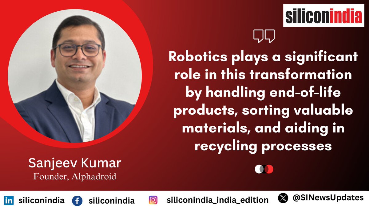 SINewsUpdates's tweet image. The Role of Robotics in Building a Sustainable Manufacturing Ecosystem

Sanjeev Kumar, Founder, Alphadroid

Read more: qrcd.org/6jhz

#ManufacturingEcosystem #roboticinnovations #resourceoptimization #manufacturingsector #manufacturingprocesses #energyinfrastructure