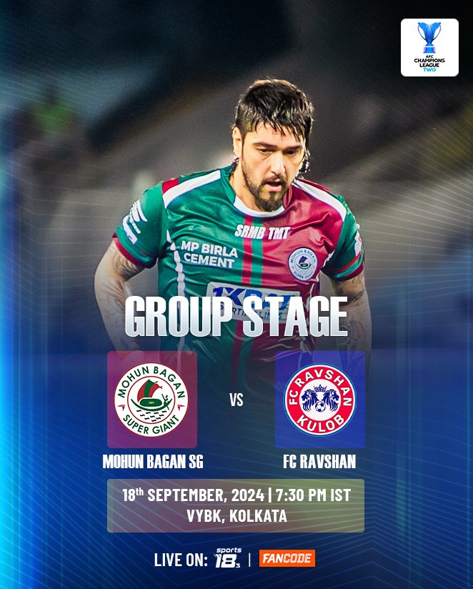 IndSuperLeague's tweet photo. The #Mariners kick-off their #ACLTwo group stage campaign tonight as they take on #FCRavshan 💪 

Watch the match LIVE only on @Sports18 &amp; @FanCode! 📺

#MBSG #MarinersinAsia #IndianFootball https://t.co/NXJEjH8GOf