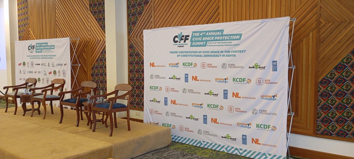 Looking forward to two exhilarating days during this 4th Annual Civic Space Protection Summit,Mombasa.... And big on the agenda is an accelerated full implementation of the 2013 PBO act <a href="/KCDF/">Kenya Community Development Foundation</a> <a href="/CIVICUSalliance/">CIVICUS</a>