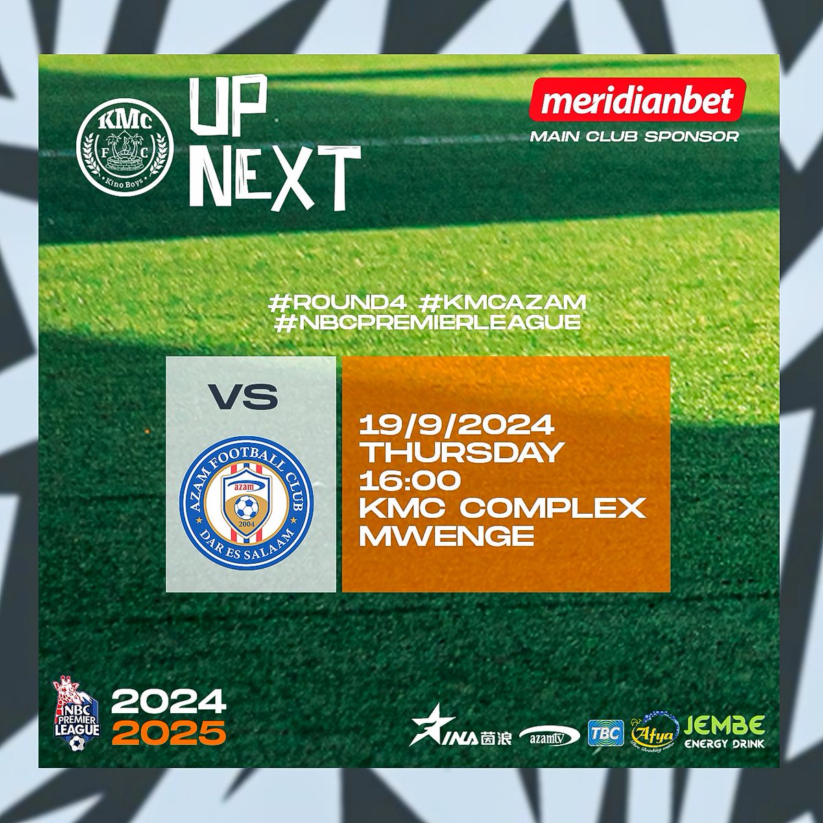 kmcfc_official's tweet photo. #nextmatch #kmcazam #nbcpremierleague
Siku ya Kesho tutawakaribisha Azam Fc kwenye mchezo wa Ligi
majira ya saa kumi kamili Jioni katika dimba la nyumbani #kmccomplex
#letsgokinoboys #watotowamjini #wakishua
#kinoboys #sisinikinondoni #kinondoninisisi https://t.co/In9Jg3yGk3
