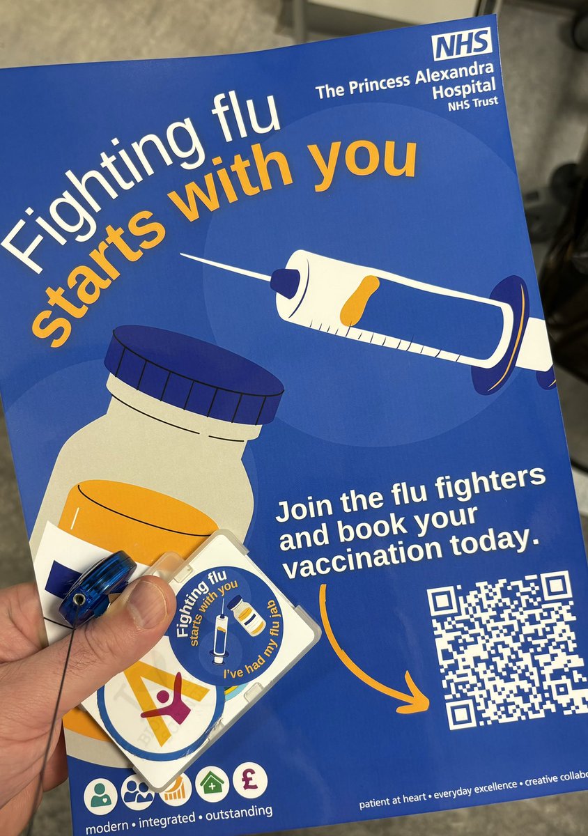 ๐ฅ๐ผ๐ฏ๐ฏ๐ถ๐ฒ ๐๐๐ฒ๐ฟ๐ (@robertjmayers) on Twitter photo I just got my flu jab, so I am #WinterReady โ๏ธ #FluJab ๐ .
If you work at @NHSHarlow โฆ head to the Alex Lounge (or scan the QR code to book)โฆ donโt delay, get your jab today ๐. <a href="/SHaWPAH1/">Health and Wellbeing@PAHT</a> I just got my flu jab, so I am #WinterReady โ๏ธ #FluJab ๐ .
If you work at @NHSHarlow โฆ head to the Alex Lounge (or scan the QR code to book)โฆ donโt delay, get your jab today ๐. <a href="/SHaWPAH1/">Health and Wellbeing@PAHT</a>