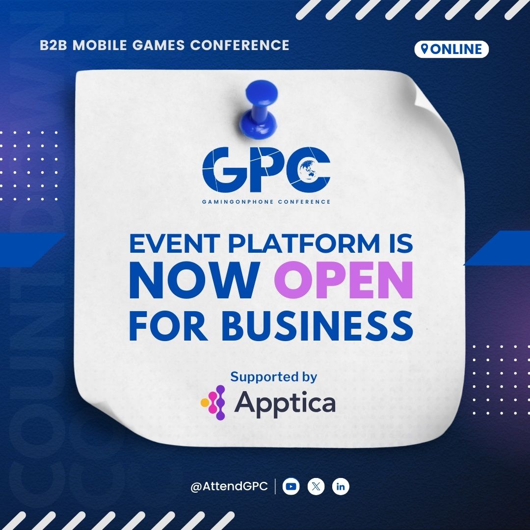 GamingonPhone Conference 2nd edition supported by <a href="/Apptica_com/">Apptica.com</a> starts in less than one hour. ⏰

But you can enter the event platform now and look for potential business and networking opportunities!