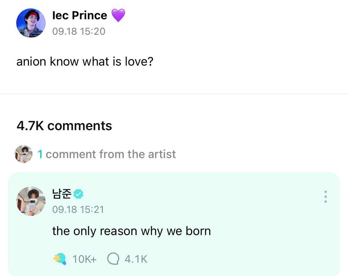 💜 anyone know what is love?
🐨 the only reason why we born

OH KIM NAMJOON 😭😭🫶