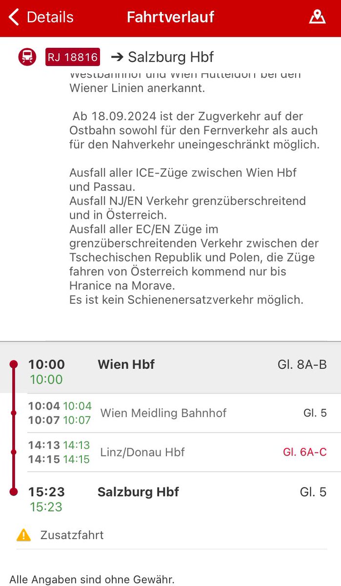 _schiru's tweet photo. @matthias_n99 @klutschka @MartinBertsch99 Oh wow. Ohne zwischenhalt 4 Stunden von Meidling nach Linz? 😅 Da werden einige Leute verwundert sein, wenn sie da einsteigen und die Türen erst vier Stunen später wieder aufgehen 😂 
Der Streckenverlauf ist übrigens über die normale Weststrecke eingezeichnet 🤔 https://t.co/LoP3GBSLfv