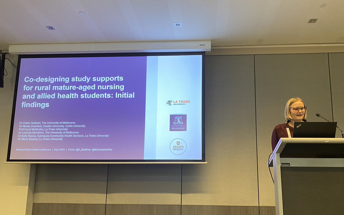 Australian Rural Health Education Network (ARHEN) (@arhen_1) on Twitter photo The presentation on how to codesign supports for rural mature age students from <a href="/C_Quilliam/">Dr Claire Quilliam</a> from Uni of Melbourne generated some great conversation at #17nrhc. The presentation on how to codesign supports for rural mature age students from <a href="/C_Quilliam/">Dr Claire Quilliam</a> from Uni of Melbourne generated some great conversation at #17nrhc.
