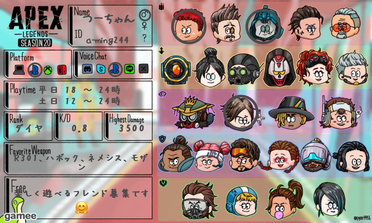 CreXqbbg6ymeMrW's tweet photo. apexシーズン22 スプリット2始まったのでまた楽しく遊べるフレンド募集したいです‼️
前からの友達も新しい友達とも沢山遊びたい🤣

#Apexフレンド募集 
#Apex自己紹介カード 
#Apexps
#apex https://t.co/BlYb8GpFoY