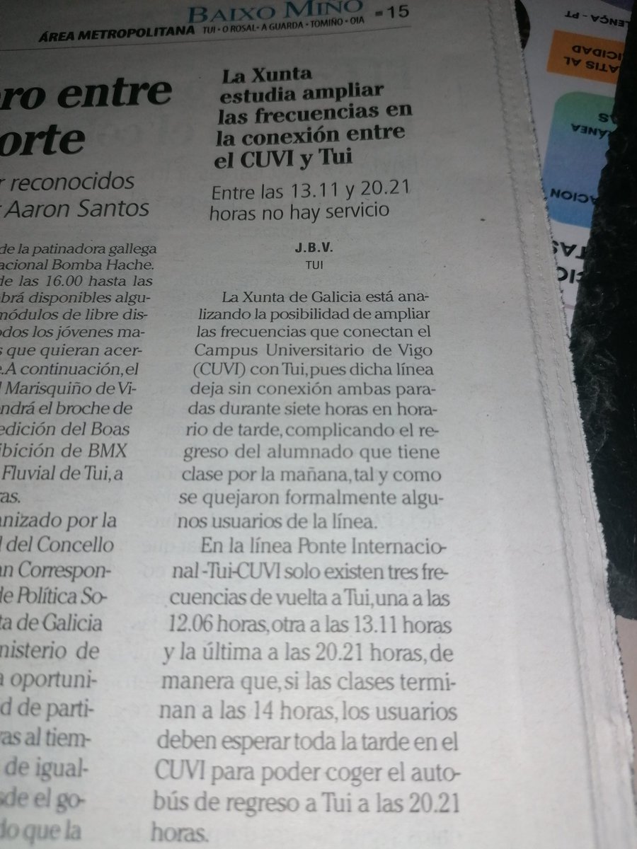elqtuquieras's tweet image. Haber conseguido que la @Xunta "estudie" el ampliar las conexiones con el #cuvi no se le debe a los @Concellotui al de #tomiño     etc... Se le debe a la persistencia de la ciudadanía en poner quejas continuas Los #concellos sólo than sido meros carteros