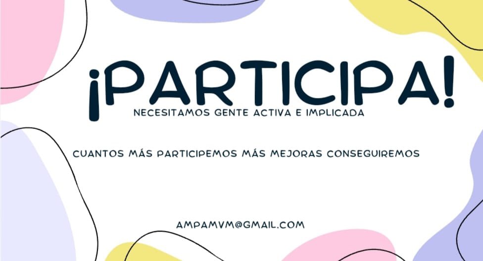 Arrancamos nuevo curso con nuevos retos y muchas ganas. Te invitamos a pertenecer al AMPA y formar parte de la junta directiva. Viernes 20 a las 19h, no faltes!  #ceipmvm #Leganés #ampamvm
