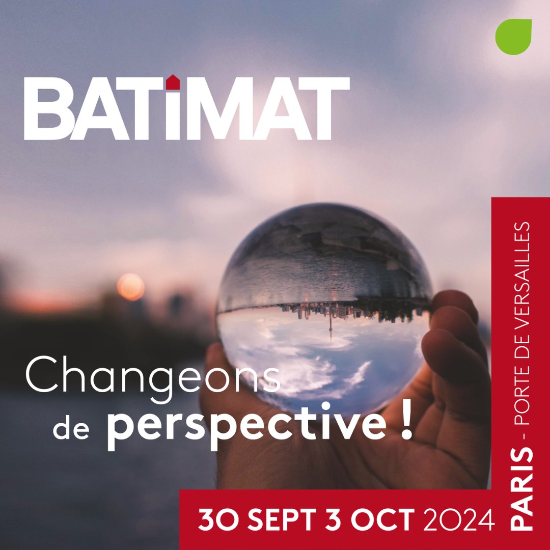⏰ J-12 avant l'ouverture du salon <a href="/Batimat/">BATIMAT</a>, l'évènement incontournable pour les professionnels du bâtiment.

Réservez votre invitation gratuite 👉 batimat.com/fr-fr/register… 

📅 30/09 au 3/10
📍Stand H1-Go28, pavillon 1, secteur organismes et services Porte de Versailles