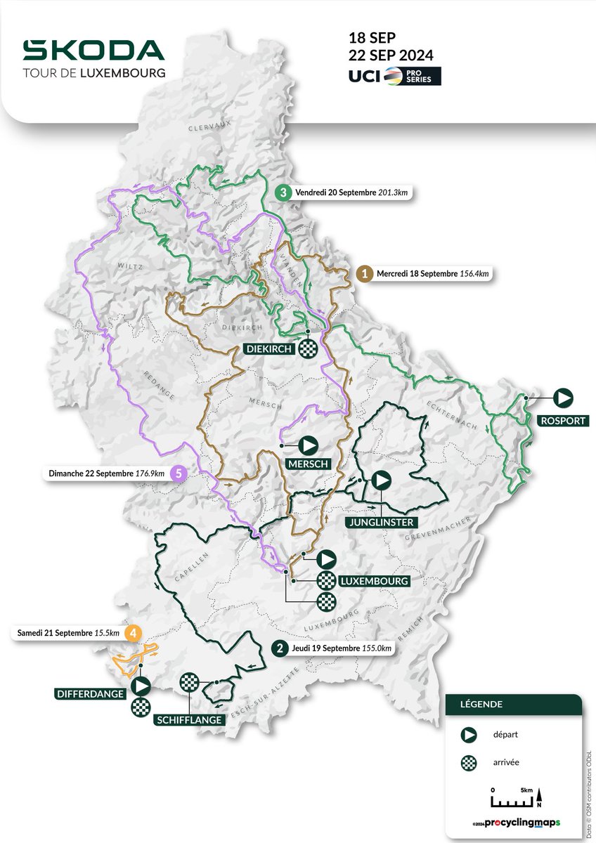 skodatour's tweet image. 🚴‍♂️ Stage 1 kicks off today! 🚴‍♂️

The Škoda Tour de Luxembourg 2024 starts NOW, and Stage 1 is packed with excitement! 🌍 Who’s going to take the win?

👉 Check out the full stage profile here: skodatour.lu/all-stages/sta…

#SkodaTour2024 #Stage1 #RaceDay