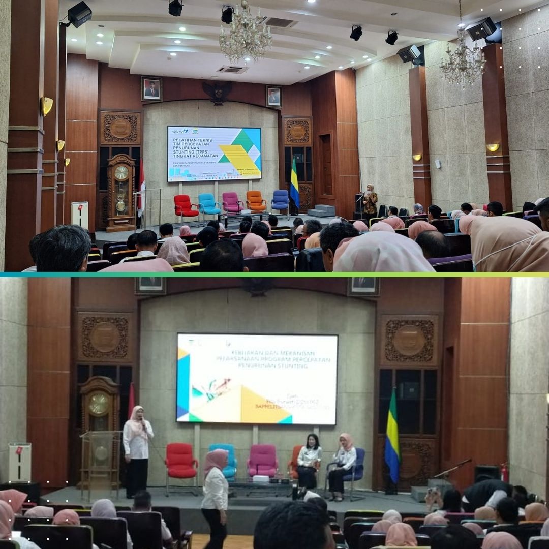 Pelatihan Teknis TPPS Tingkat Kecamatan Se-Kota Bandung di Auditorium Balai Kota Bandung, Rabu 18 September 2024