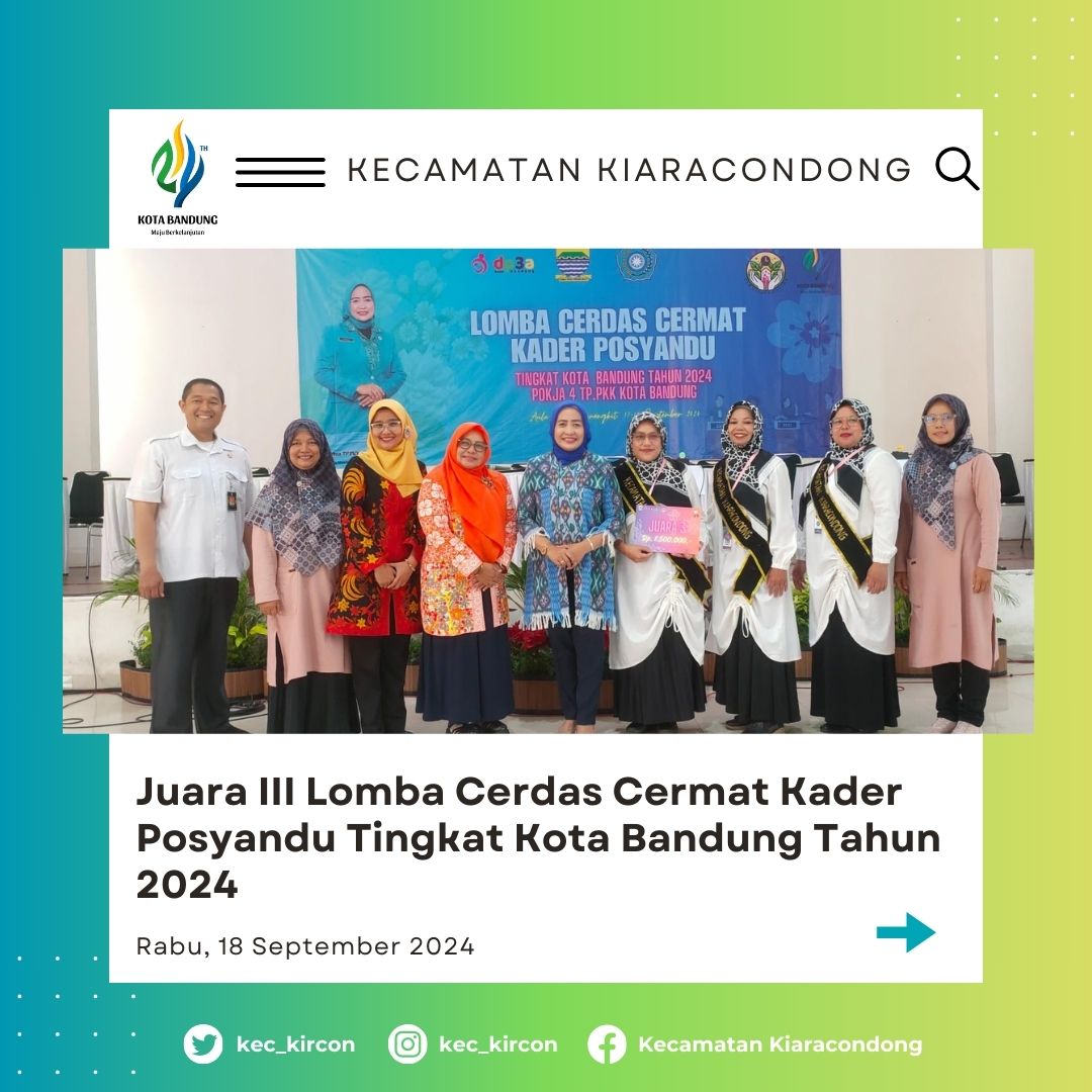 Kecamatan Kiaracondong tweet media