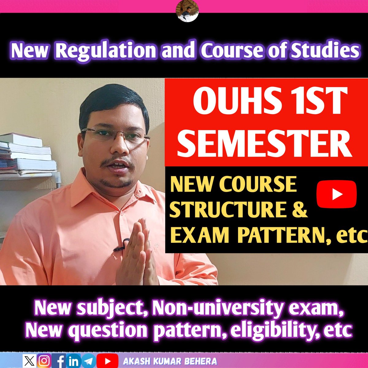 Akash68008045's tweet image. youtu.be/7VQ8qLjTS40
⬆️watch video ⬆️
#1stsemexam #marksdistribution #questionpattern #eligibilitycreteria #bpt #physiotherapystudent #physiotherapyexams 
#physiotherapysubjects #akashkumarbehera