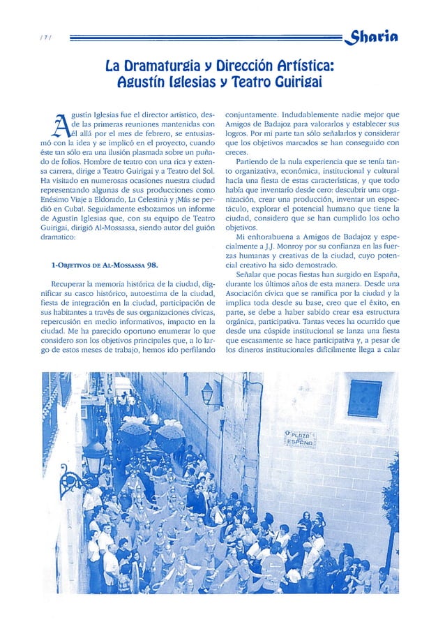 Juanjo (@jjcho_ba) on Twitter photo Gracias a <a href="/lopezdeayala/">Teatro López de Ayala</a>, <a href="/policiabadajoz/">PoliciaLocal Badajoz</a>, <a href="/CruzRojaEX/">Cruz Roja en Extremadura</a>, Fed. AAVV y a todos los colectivos que participaron...
Una idea de Juan José Monroy, logotipo y cartel de Vicente Carrasco, textos de Miguel Murillo, con la dirección artística de Agustín Iglesias y <a href="/TeatroGuirigai/">Teatro Guirigai</a>
👇 Gracias a <a href="/lopezdeayala/">Teatro López de Ayala</a>, <a href="/policiabadajoz/">PoliciaLocal Badajoz</a>, <a href="/CruzRojaEX/">Cruz Roja en Extremadura</a>, Fed. AAVV y a todos los colectivos que participaron...
Una idea de Juan José Monroy, logotipo y cartel de Vicente Carrasco, textos de Miguel Murillo, con la dirección artística de Agustín Iglesias y <a href="/TeatroGuirigai/">Teatro Guirigai</a>
👇