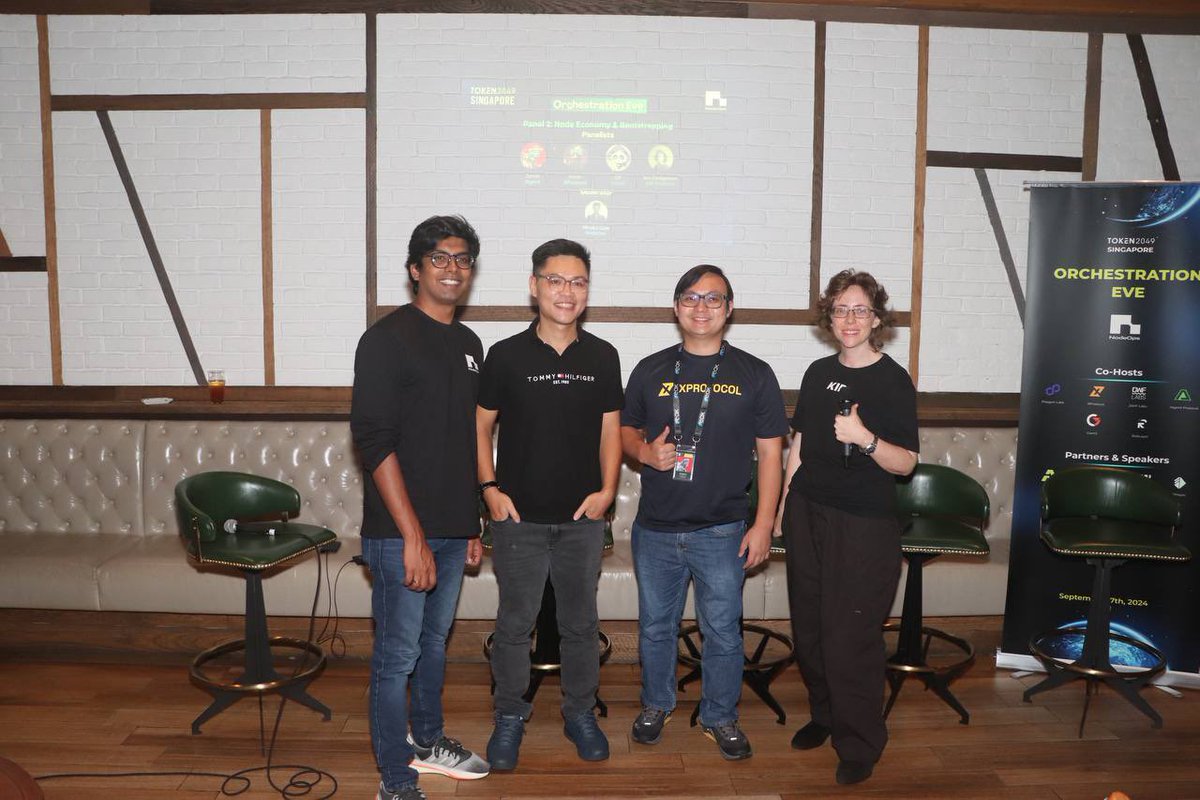 iG3_ai's tweet image. What a night! 🤍🧡

Huge thanks to @NodeOps_App for the #OrchestrationEve and to the co-hosts, speakers

Looking forward to seeing you at @token2049 #Gam3 #Token2049 #Token2049singapore #TOKEN2049Week