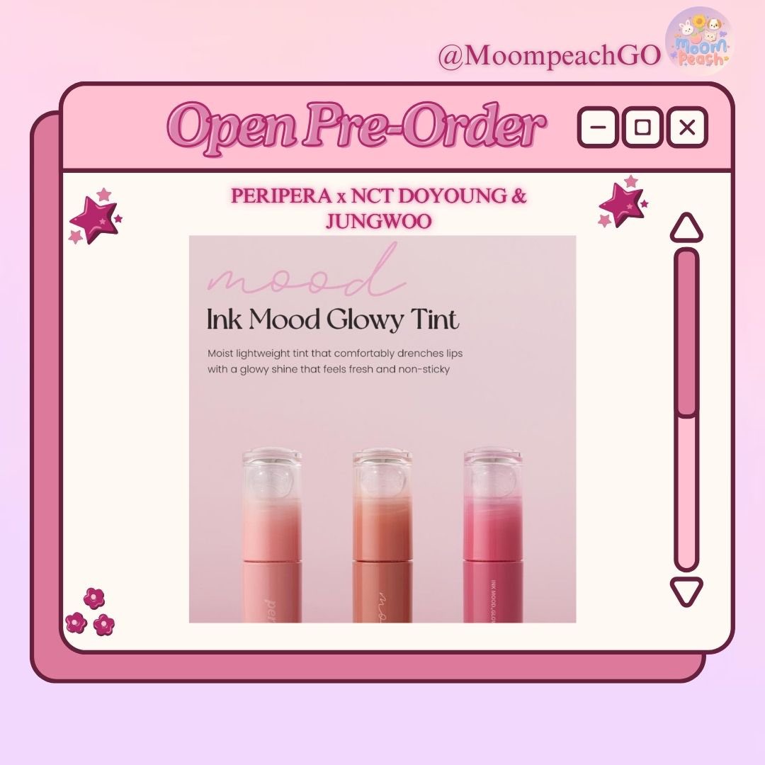MoompeachGO's tweet photo. [Open Pre-order] PERIPERA x NCT DOYOUNG &amp; JUNGWOO

🔅PHOTOCARD (fix price)
—Dy: 85k | DP 40k
—Jw: 45k | DP 10k
—grup: 45k | DP 10k
—take all PC: 135k | DP 80k

🔅LIP PRODUCT (est berat 50gr)
—overblur tint: 120k | DP 75k
—ink mood glowy tint: 110k | DP 65k https://t.co/TMXM6UrqAt