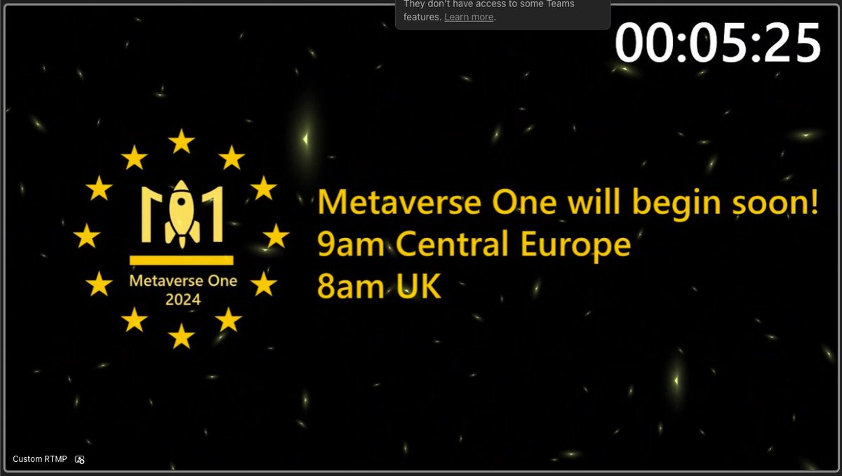 Today is #MetaverseOne day!
The keynote kicks off and you can still join via:
teamsbuzz.com/register