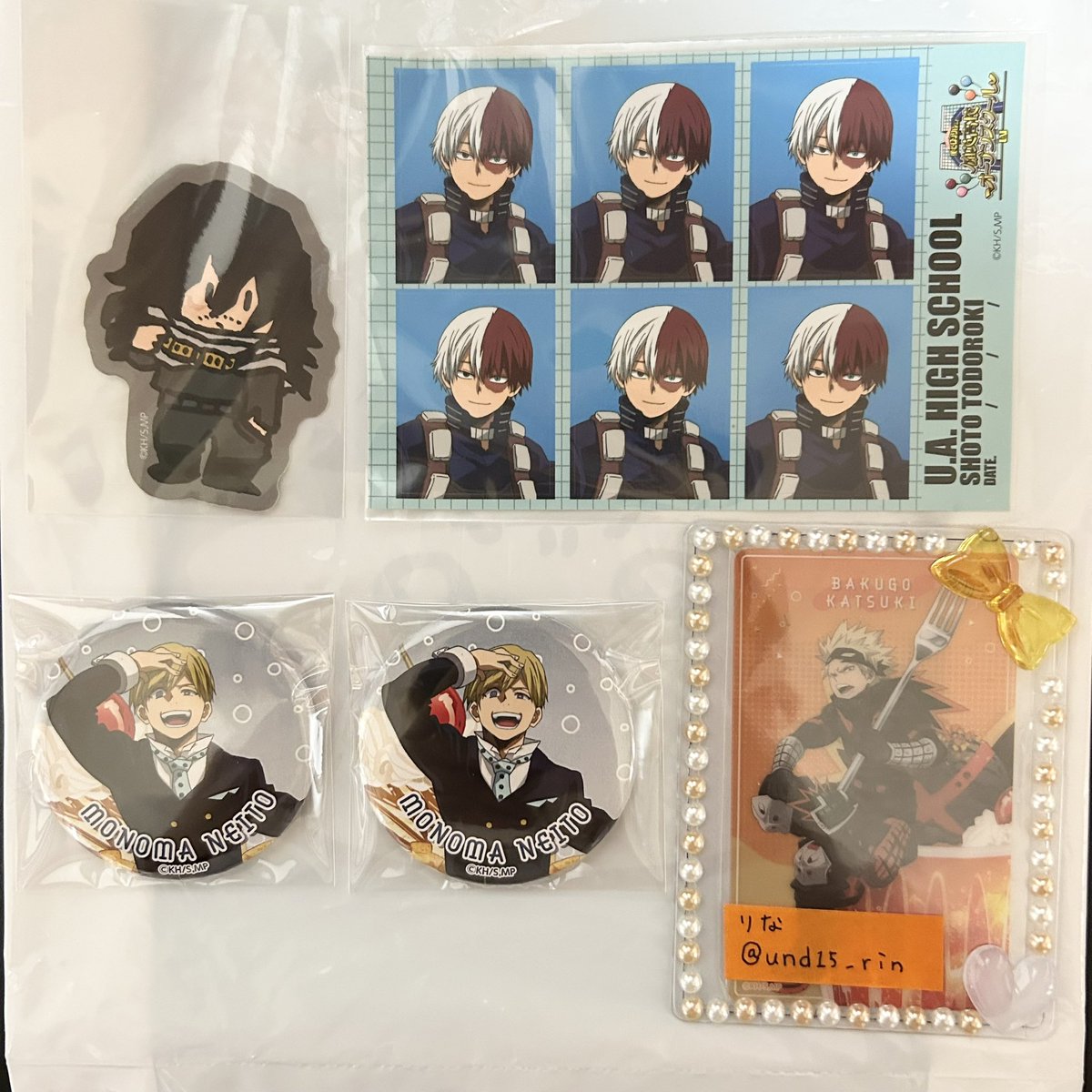 und15_rin's tweet photo. 【交換】僕のヒーローアカデミア ヒロアカ 雄英高校オープンスクール 証明写真シール ステッカー 缶バッジ

譲 → 相澤消太 轟焦凍 物間寧人

求 → それぞれ爆豪勝己

郵送のみ

検索からでも気軽にお声掛けください。
よろしくお願いします。 https://t.co/RLC4uNjshB