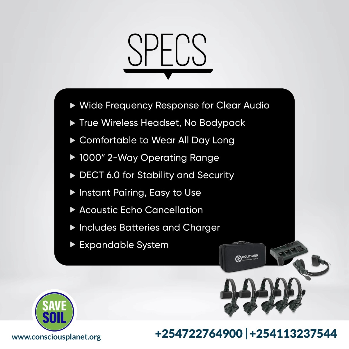 CamerasAfrica's tweet image. Need crystal-clear communication? The Hollyland Solidcom C1-6S is your solution. This wireless intercom system is perfect for film crews, event organizers, and live productions.
Enjoy clear audio, long range &amp;amp; easy setup. #Hollyland #Solidcom #WirelessIntercom #Filmmaking