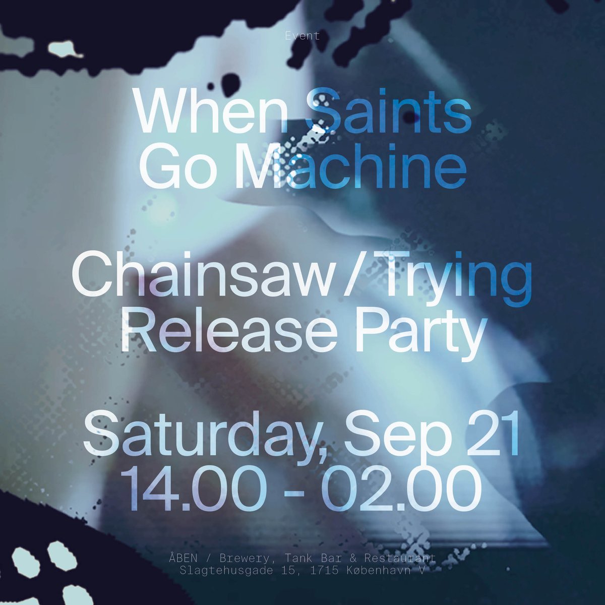 On Friday, we'll be releasing Chainsaw / Trying.
Limited edition Saints Icon WSGM hoodies and signed vinyls will be available for purchase from 17:00 to 20:00 at our release party at ÅBEN.
Hope to see you all there 🧙‍♂️👁🗝☓👽🏹