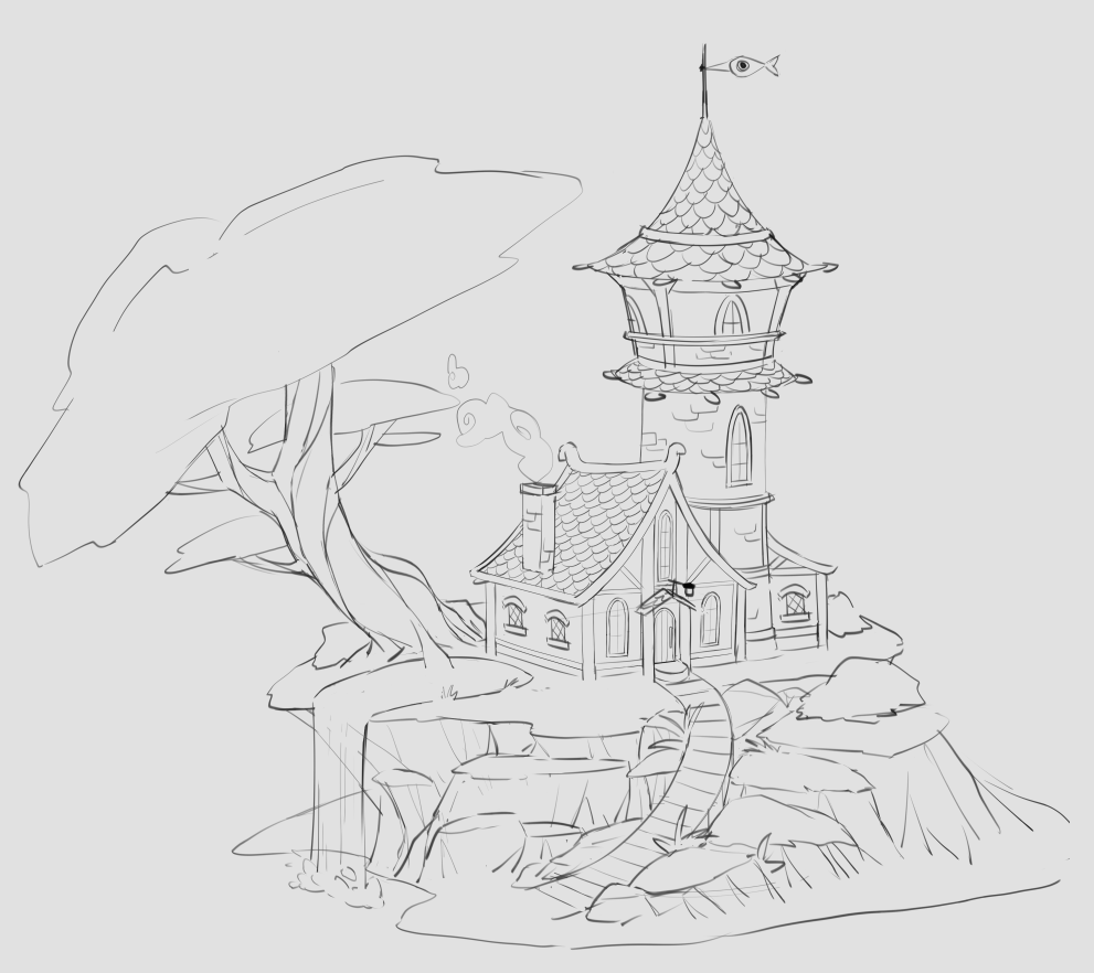 ReneeRenlay's tweet photo. mage tower concept https://t.co/wQDlx0LxXi