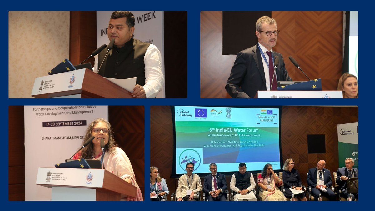 EU in India (@eu_in_india) on Twitter photo 💧Today’s forum is a testimony to 🇪🇺🇮🇳 growing ties
MoS <a href="/dr_rajbhushan/">Dr. Raj Bhushan Choudhary</a> <a href="/DoWRRDGR_MoJS/">Ministry of Jal Shakti, DoWR, RD&GR, GoI</a>, along with Secretary Debashree Mukherjee <a href="/DoWRRDGR_MoJS/">Ministry of Jal Shakti, DoWR, RD&GR, GoI</a>, Kushvinder Vohra <a href="/CWCOfficial_GoI/">Central Water Commission</a>, <a href="/EUAmbIndia/">Hervé Delphin</a>, & Jesper Hannibalsen, Caren Blume <a href="/GermanyinIndia/">German Embassy India</a> inaugurate the 6th 🇮🇳🇪🇺Water Forum 💧Today’s forum is a testimony to 🇪🇺🇮🇳 growing ties
MoS <a href="/dr_rajbhushan/">Dr. Raj Bhushan Choudhary</a> <a href="/DoWRRDGR_MoJS/">Ministry of Jal Shakti, DoWR, RD&GR, GoI</a>, along with Secretary Debashree Mukherjee <a href="/DoWRRDGR_MoJS/">Ministry of Jal Shakti, DoWR, RD&GR, GoI</a>, Kushvinder Vohra <a href="/CWCOfficial_GoI/">Central Water Commission</a>, <a href="/EUAmbIndia/">Hervé Delphin</a>, & Jesper Hannibalsen, Caren Blume <a href="/GermanyinIndia/">German Embassy India</a> inaugurate the 6th 🇮🇳🇪🇺Water Forum