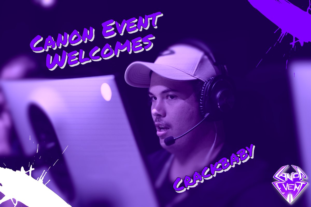 📢PLAYER ANNOUNCEMENT 📢

Today Canon Event are thrilled to announce the acquisition of <a href="/CrackbabyCS/">Crack</a> ! After a strong run in the open playoffs with AE, he's ready to showcase his talent under the CE banner! 

It's a MF canon event 💜