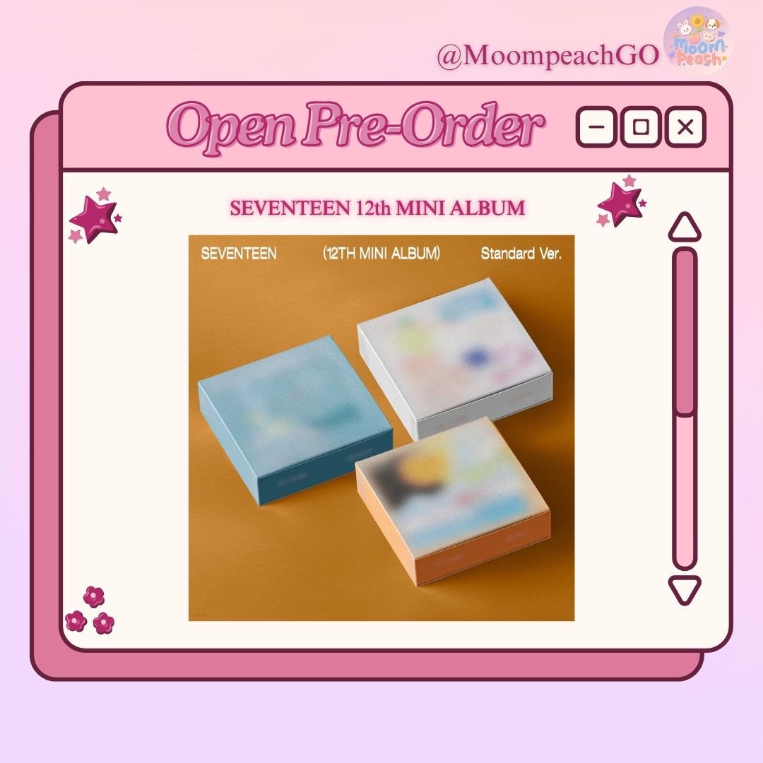 MoompeachGO's tweet photo. [Open Pre-Order] SEVENTEEN 12th MINI ALBUM

— POB weverse
💸STANDARTVer. 340k | DP 245k (est 400gr) 
‼️COVER ALBUM DAN POB LIST PRIO

— Tanpa POB
💸WEVERSE Ver. 145k | DP 100k (est 150 gr)
💸KITVer. 300k | DP 205k (est 100 gr) https://t.co/vYipnilk5m
