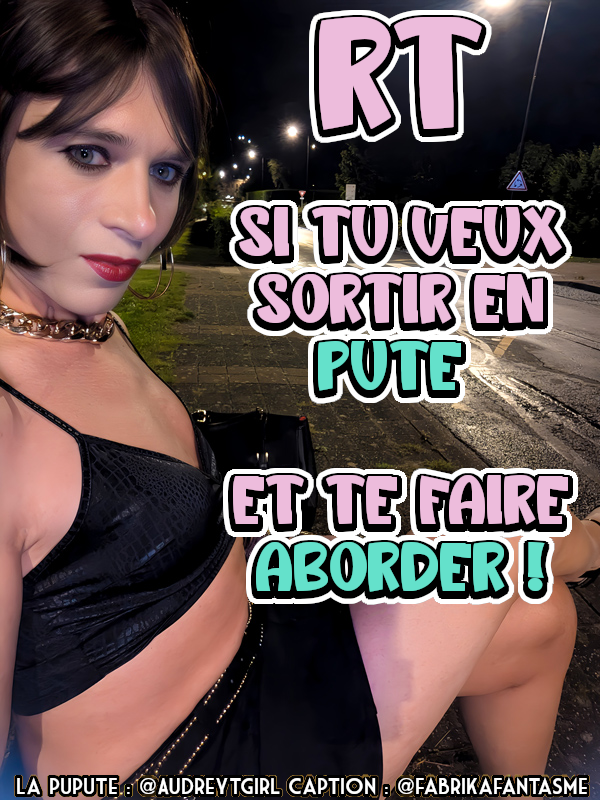 fabrikafantasme's tweet image. Vêtue ainsi en pleine nuit, il est certain que les hommes vont te regarder se demandant si tu tapines ! 

Mais si l'un d'eux vient t'aborder que feras-tu ? 

Peut-être qu' @AudreyTgirl se laissera prendre au jeu :)

#sissy #frenchsissy #sissyexposed