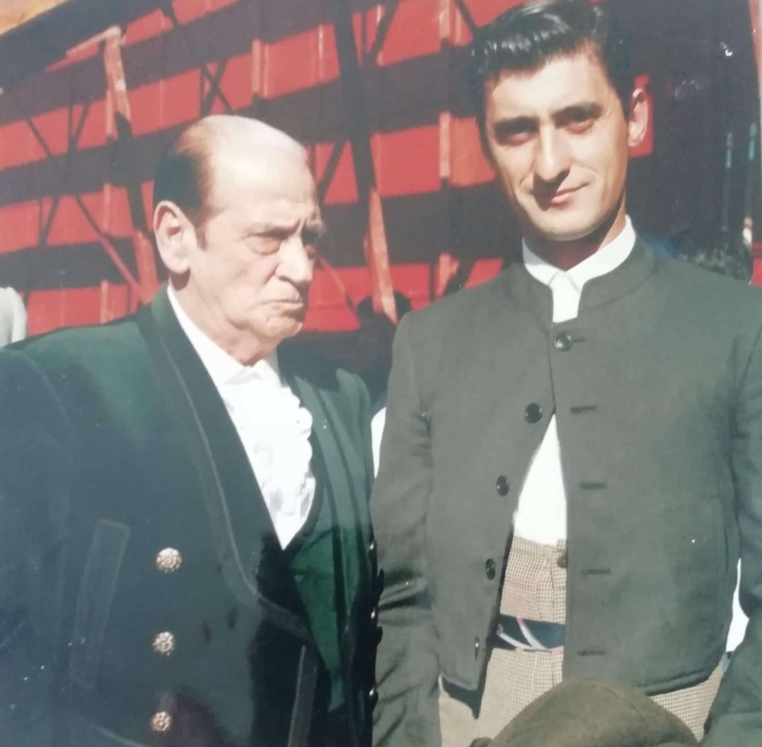 Con el maestro Antoñete, al que tengo una gran admiración.  Uno de mis toreros preferidos