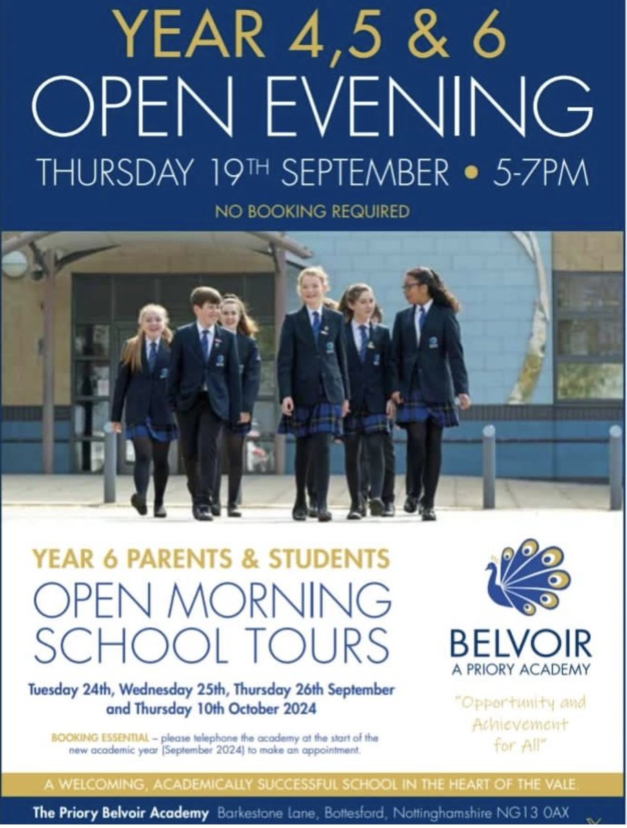 We look forward to welcoming Year 4, 5 and 6 families to our Open Evening tomorrow night (19th September)! No booking is required. 

Open Morning school tours are still available to book - please contact the school office.