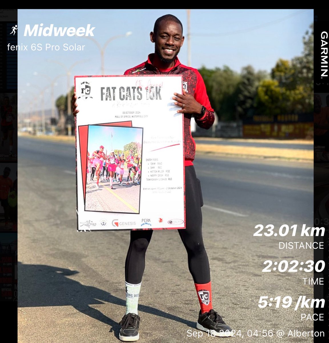You know what FOMO can be like! Come run with us on 6th October. Enter before 25 Sept to qualify for a goodie bag. Online entries close on 2 October. Don’t be left out! #FatCats10k #IPaintedMyRun  #RedSkippa #SkhindiGangCoaching #FetchYourBody2024 #TrapnLos #RunningWithTumiSole