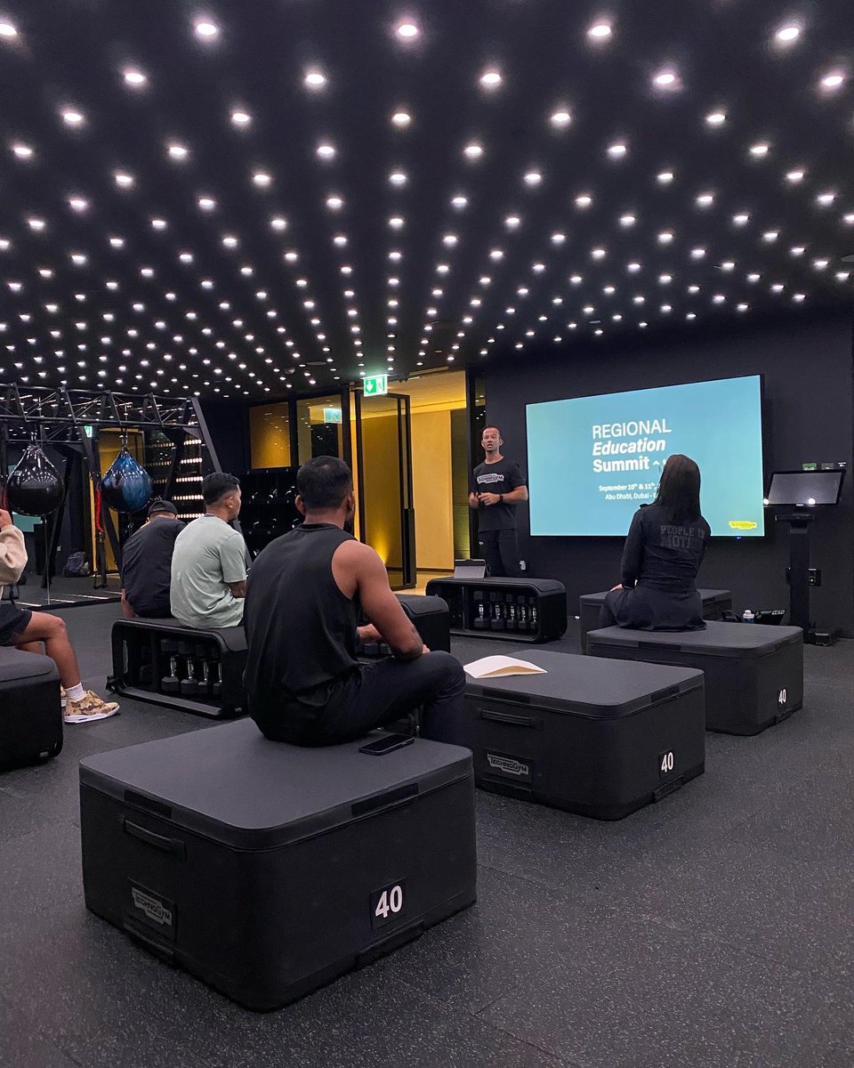 CalumSMacLeod's tweet photo. Insightful day at the @Technogym educational summit in Dubai. I’ve met some great people already and looking forward to a busy couple of weeks in an amazing place I now call home! https://t.co/ndPfPSzWWA