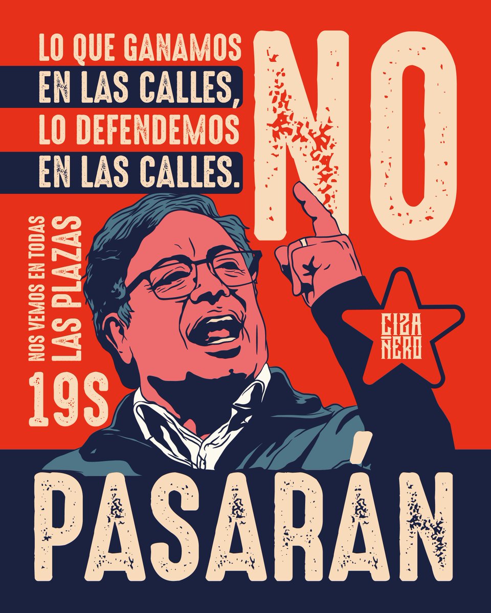 19S Nos vemos en todas las plazas. #NoPasarán