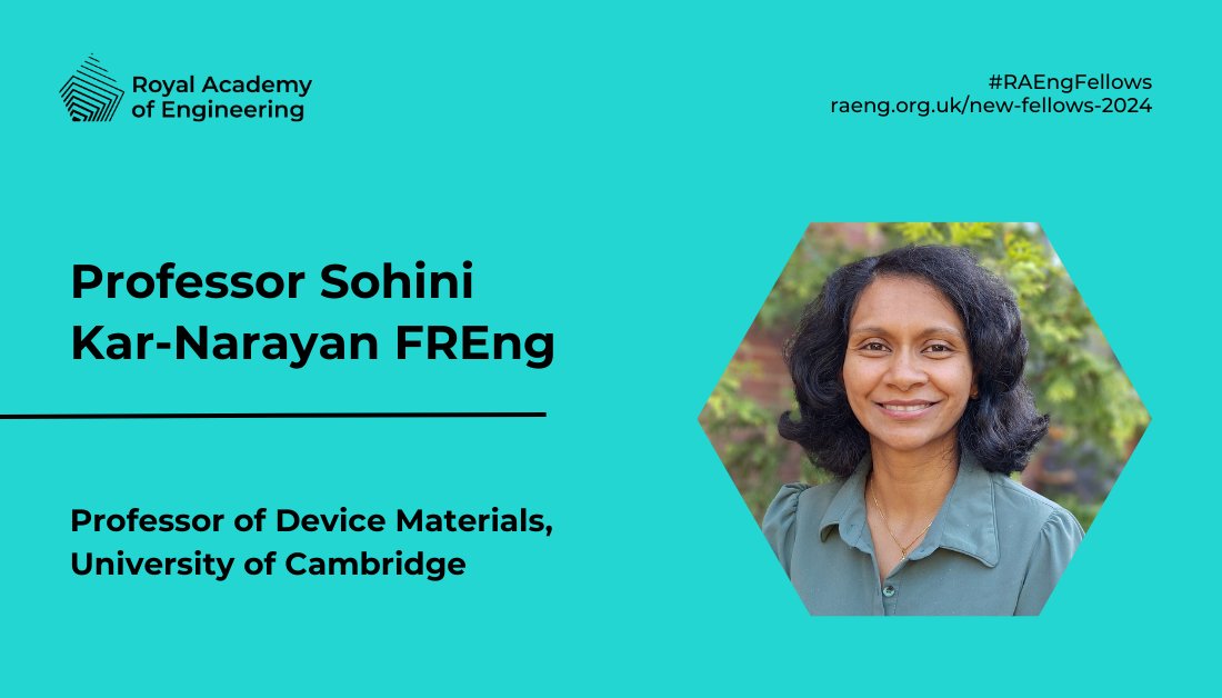 Kar-Narayan Lab (@kar_narayan_lab) on Twitter photo Incredibly honoured and thrilled to have been elected a Fellow of the Royal Academy of Engineering <a href="/RAEngNews/">Royal Academy of Engineering</a> alongside 70 other leading figures in the field of engineering and technology! #RAEngFellows <a href="/cu_mat/">Cambridge Materials</a> <a href="/Cambridge_Uni/">Cambridge University</a> <a href="/clarehall_cam/">Clare Hall</a> raeng.org.uk/new-fellows-20… Incredibly honoured and thrilled to have been elected a Fellow of the Royal Academy of Engineering <a href="/RAEngNews/">Royal Academy of Engineering</a> alongside 70 other leading figures in the field of engineering and technology! #RAEngFellows <a href="/cu_mat/">Cambridge Materials</a> <a href="/Cambridge_Uni/">Cambridge University</a> <a href="/clarehall_cam/">Clare Hall</a> raeng.org.uk/new-fellows-20…