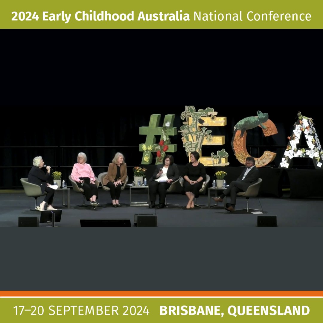 EarlyChildAust's tweet photo. An insightful discussion on the critical role early childhood educators in child safety and abuse prevention with such an incredible panel!
@AnneHollonds @CatherineLiddl4 Professor Daryl Higgins, Gabrielle Sinclair, Dr. Leanne Beagley and Marie Howard #ECAConference #ChildSafety https://t.co/TxLwV3K0vp