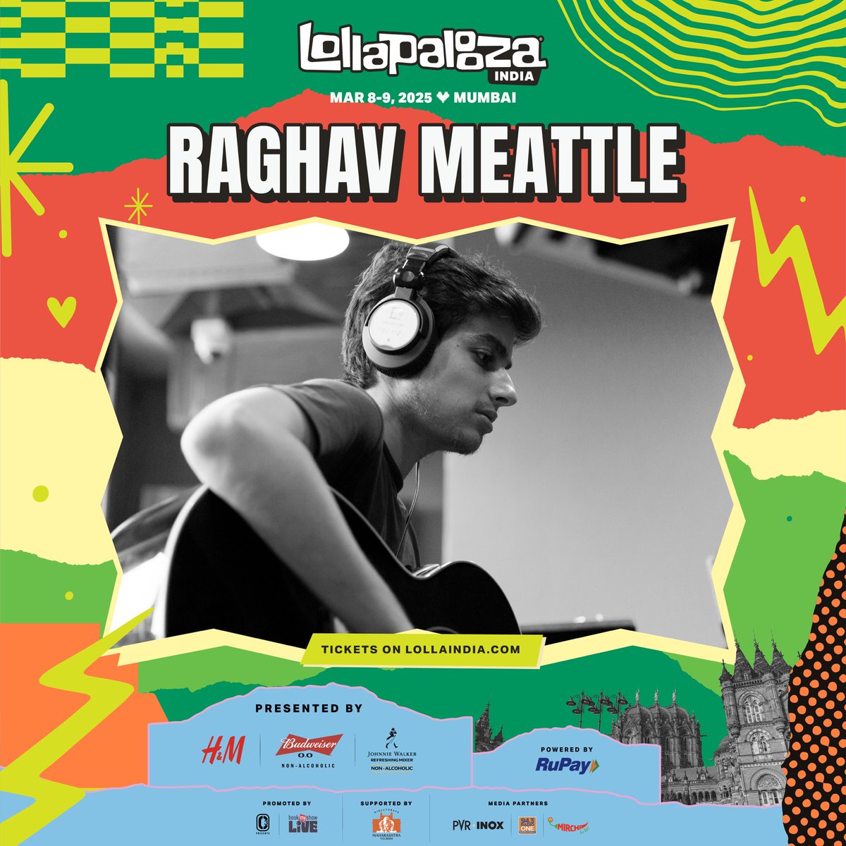 With a voice that wraps around you like a favorite old song, Raghav Meattle delivers stories of love, loss, and life with a fresh indie twist. His sound is raw yet comforting - a definite must-attend performance at Lolla India! 

Tickets flying fast on lollaindia.com