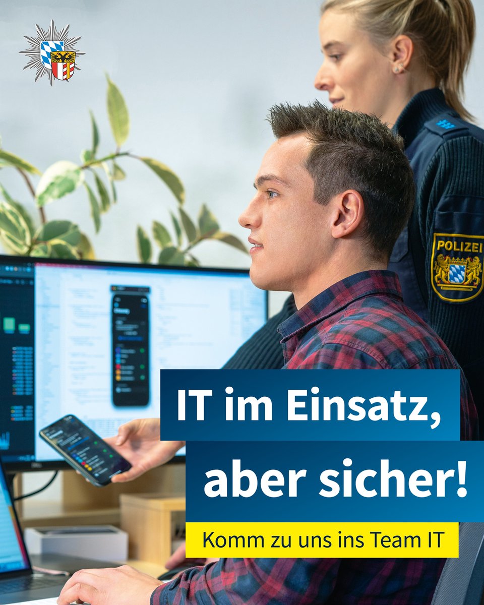 polizeiSWN's tweet photo. +++ #Stellenausschreibung +++
Das Polizeipräsidium Schwaben Nord sucht für die #Kripo #Augsburg einen #Fachinformatiker (m/w/d).
Bewerbungsschluss ist der 29.09.2024.
Nähere Infos findet Ihr unter:
https://t.co/XNMVWiQtW3
Mehr Stellen - #Stellenportal:
https://t.co/2CqYHuP2O1 https://t.co/pdcvtOr2BK