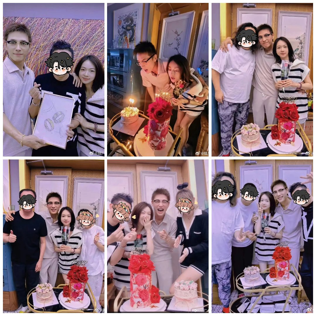 FKShi's tweet photo. Photo of #WuJinYan &amp; #HongYan celebrate their marriage with friends.

~Weibo 18 Sep 2024~ https://t.co/W9gvAFGR0v