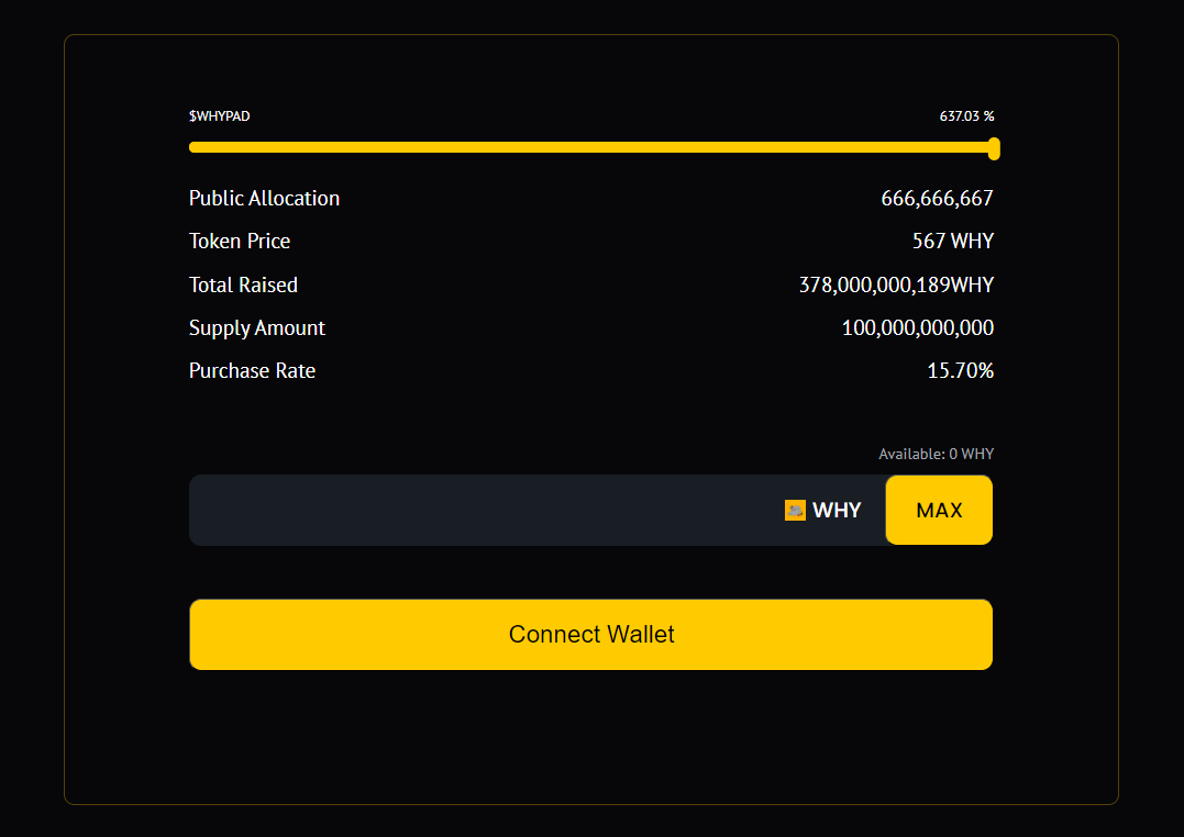 unamanoio's tweet photo. 🚀IDO Public Round was 600% Oversubscribed! 🚀
😱Only in one hour!
$WHYPAD has made an excellent success at the first step!💥
A massive thank you to everyone for your incredible support and enthusiasm! 🙌 We couldn't have done it without you! 💥 https://t.co/sQuowCkxJ6