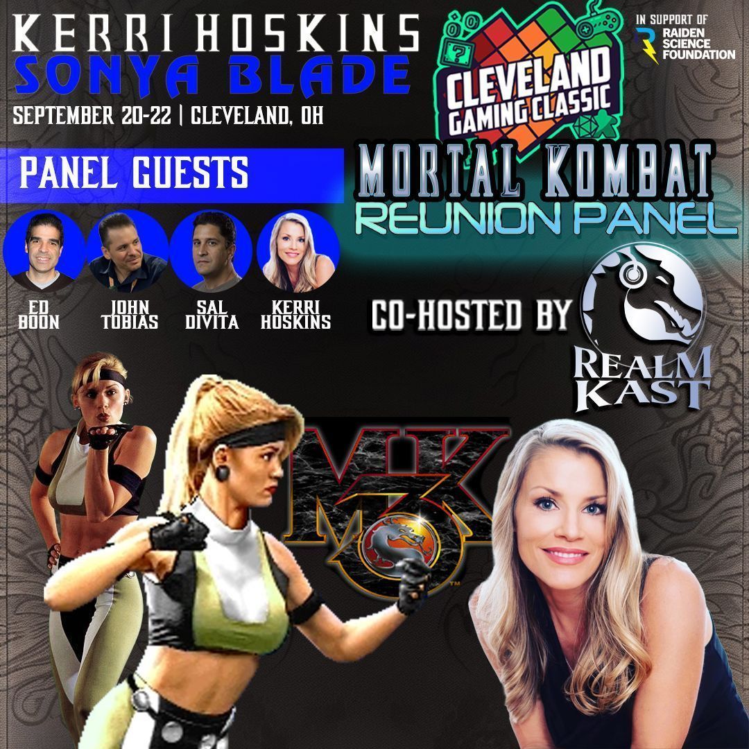 RealmKast's tweet photo. Your fate is sealed! 👊
Don’t miss the ultimate #MortalKombat Reunion with @noobde, @therealsaibot, @KerriAnnGallery & @Sal_DiVita THIS WEEK.
Join the Realm Kast at @gameoncleveland to support @RaidenScience!
Sept 20-22 🎟
Get your tickets now!
#MK1 #PrepareToFight #FightForGlory #ItWillKonsumeYou #MortalKombat1 #MortalKombat #EdBoon #JohnTobias #NoobSaibot #Scorpion #SubZero #Raiden #Rayden #SonyaBlade