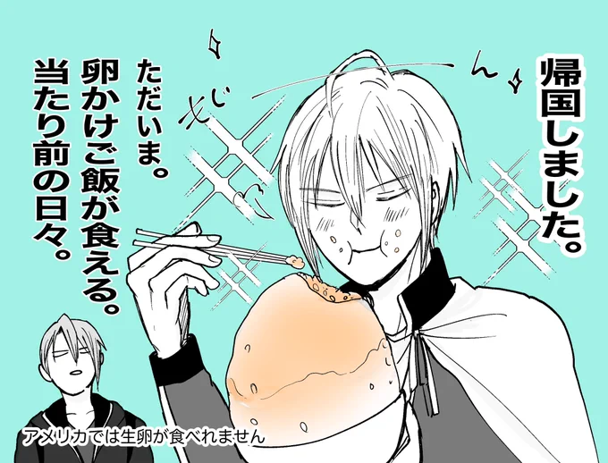 🇺🇸では生卵が殺菌されてないので食べたら☠️ 