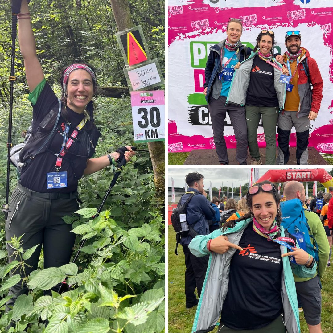 MSF_uk's tweet photo. 🥾Congratulations to Aina for taking on the Peak District Ultra Challenge, conquering 52km and raising £1,060 for MSF.
Thanks Aina, you're a star 🌟 #TeamMSF https://t.co/gLkvEK0anW